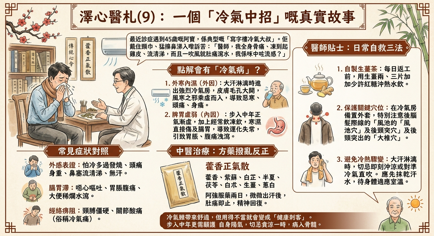澤心醫札(9): 一個「冷氣中招」嘅真實故事