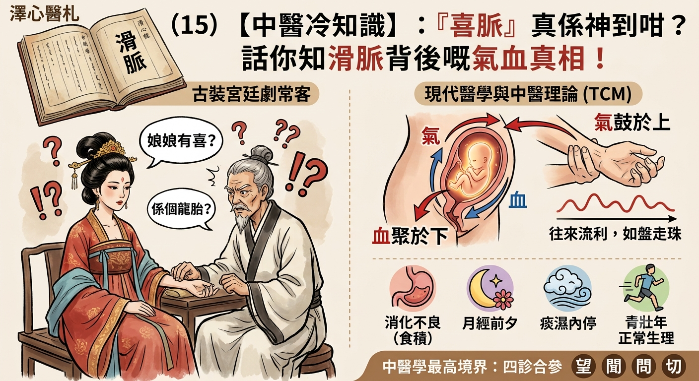 澤心醫札（15）「喜脈」真係神到咁？話你知滑脈背後嘅氣血真相！[陳澤鵬博士 7.7.2026]